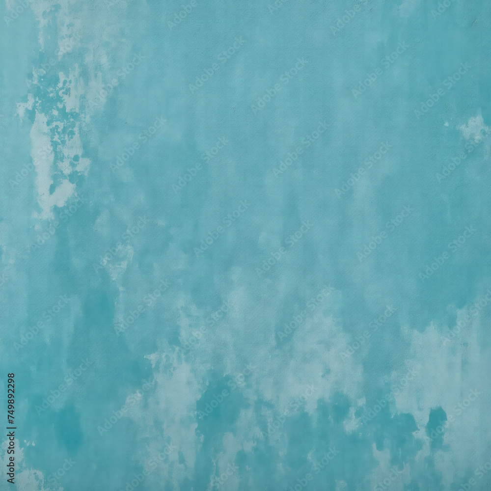 Abstract grunge decorative relief Cyan stucco wall texture