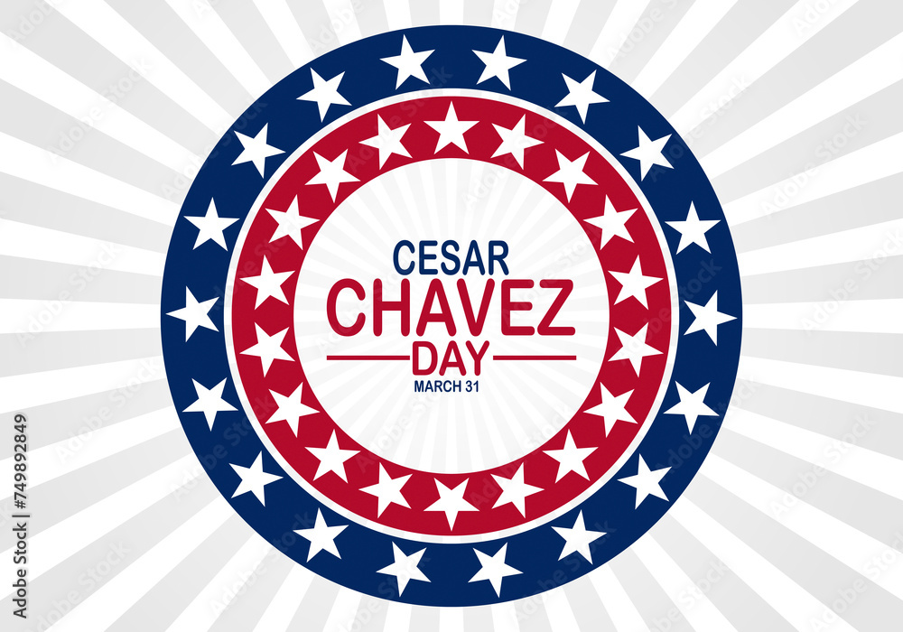 Cesar Chavez Day. Holiday concept. Template for background, banner