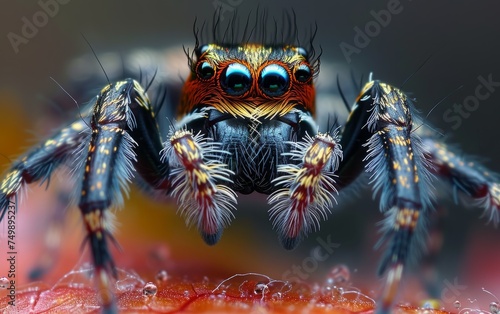 Sharp Glance of a Vaulting Spider
