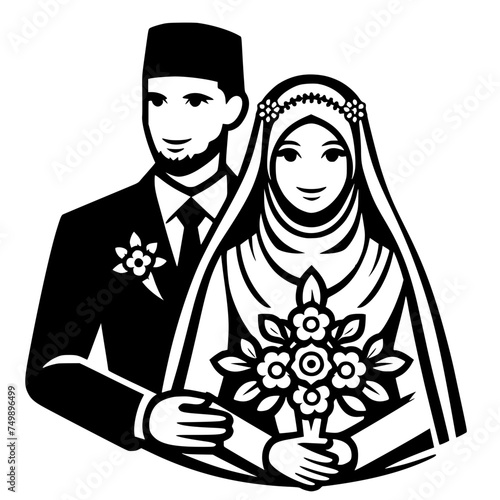 wedding bride and groom
