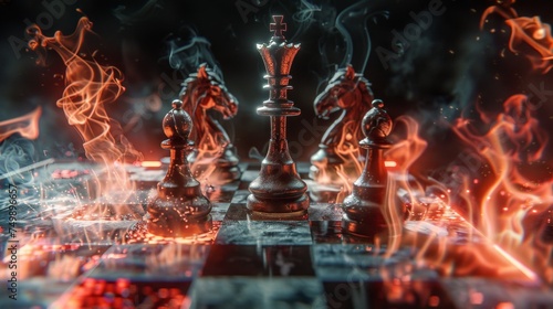 The devils chess game, playing for souls on a board of fire