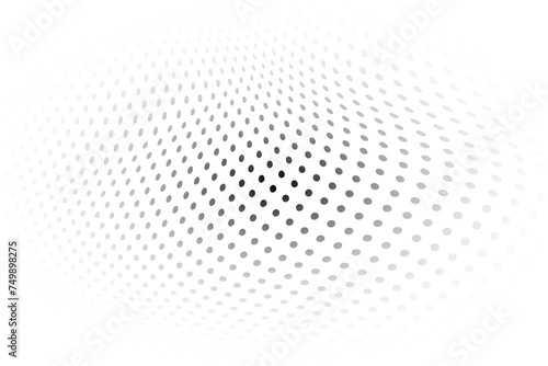 Perforation distorted dotted background. Background with transparency effect. Abstract background consisting of small dots. Abstract disappearing background. © flexelf