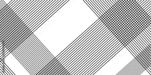 Abstract background with black lines and white background design Geometric design with dynamic on white background in concept, wave. rectangle and triangle lines and shapes design 