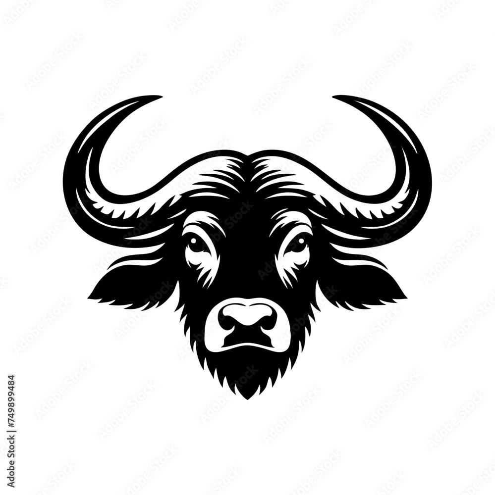 Simple and Clean Buffalo Logo Icon Simple and Clean Buffalo Logo Icon