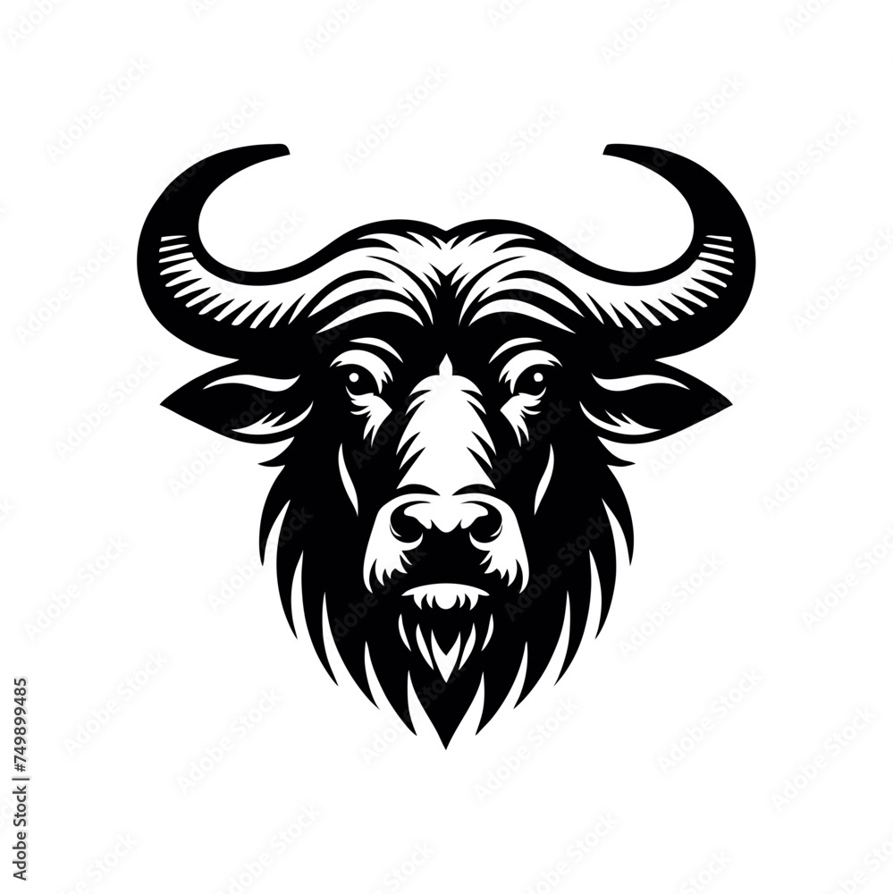 Simple and Clean Buffalo Logo Icon Simple and Clean Buffalo Logo Icon