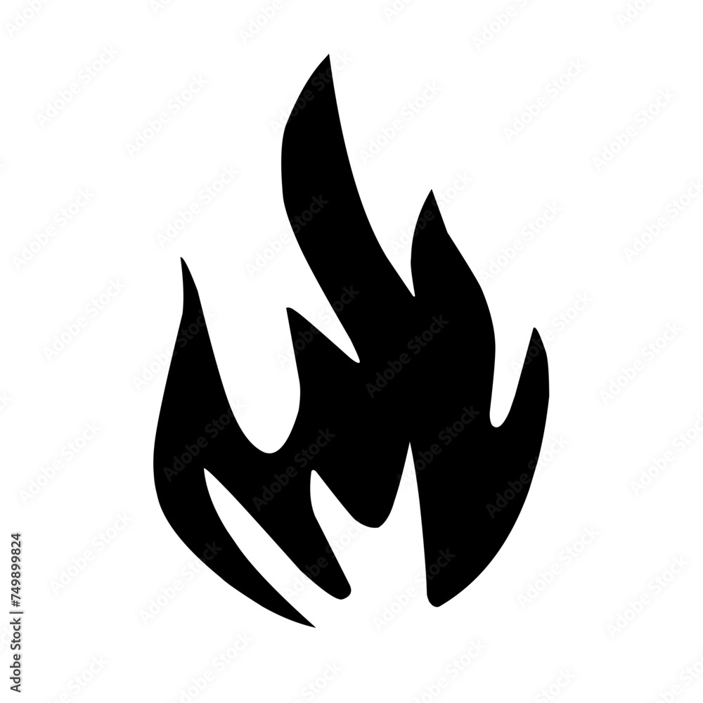 Fire flames, set icons, vector illustration Fire flames, set icons, vector illustration