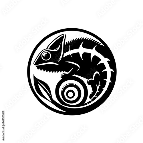 Simple and Clean Chameleon Logo Icon