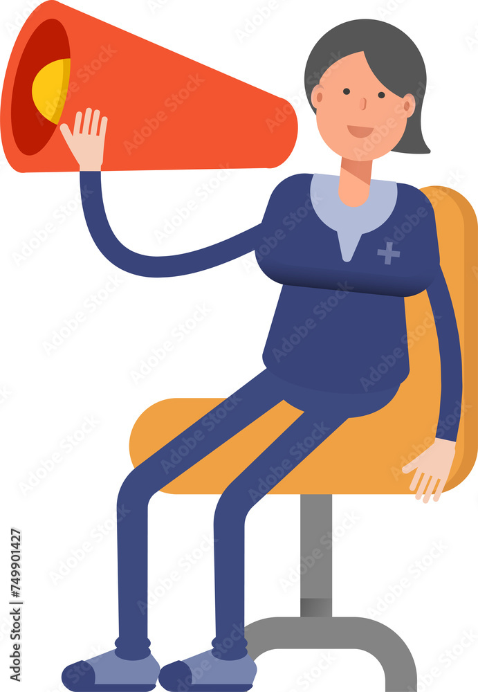 Doctor Character and Megaphone
Doctor Character and Megaphone