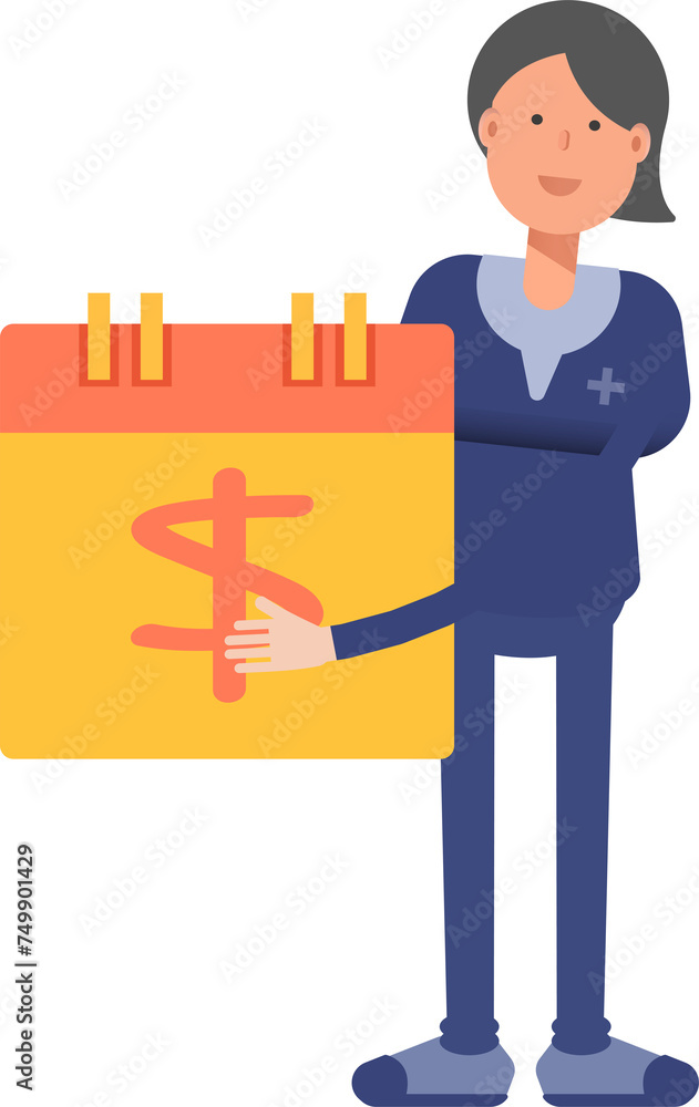Doctor Character and Payment Date Calendar
Doctor Character and Payment Date Calendar