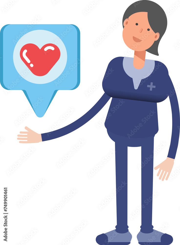 Doctor Character and Heart Message
Doctor Character and Heart Message