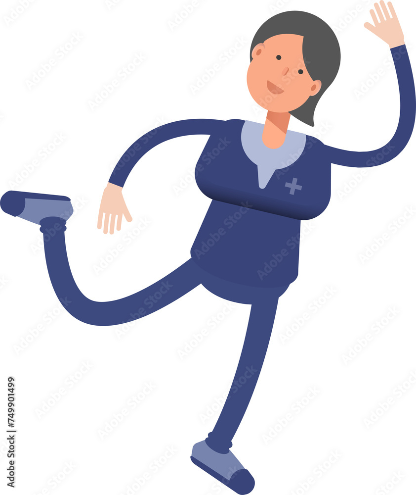 Doctor Character Jumping and Flying
Doctor Character Jumping and Flying