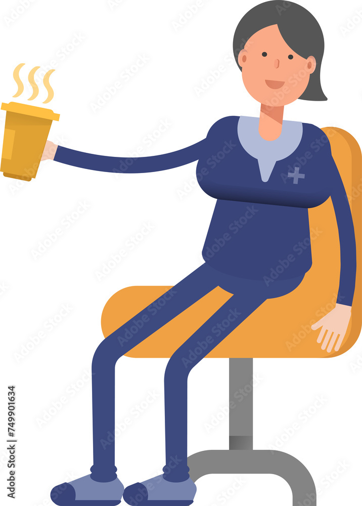 Doctor Character Drinking Coffee
Doctor Character Drinking Coffee