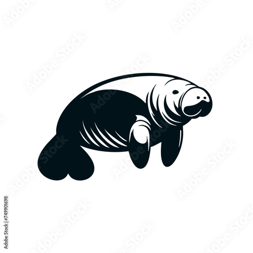 Dugong Simple and Clean Logo Icon