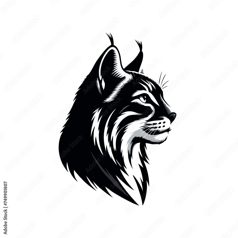 Obraz premium Bobcat Logo Icon Simple and Clean