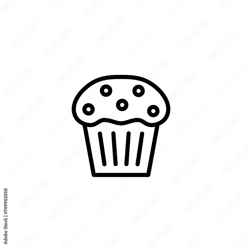 cupcake with icing on white cupcake with icing on white