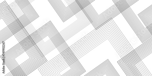 Abstract background with black lines and white background design  Geometric design with dynamic on white background in concept, wave.  rectangle and triangle lines and shapes design 