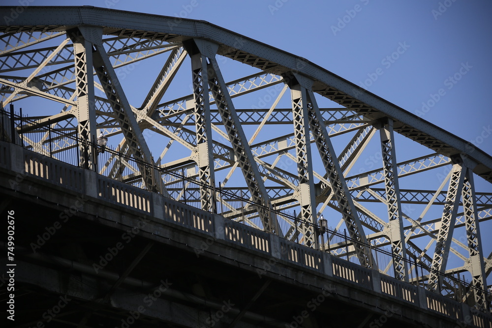 Naklejka premium steel construction bridge in Vancouver
