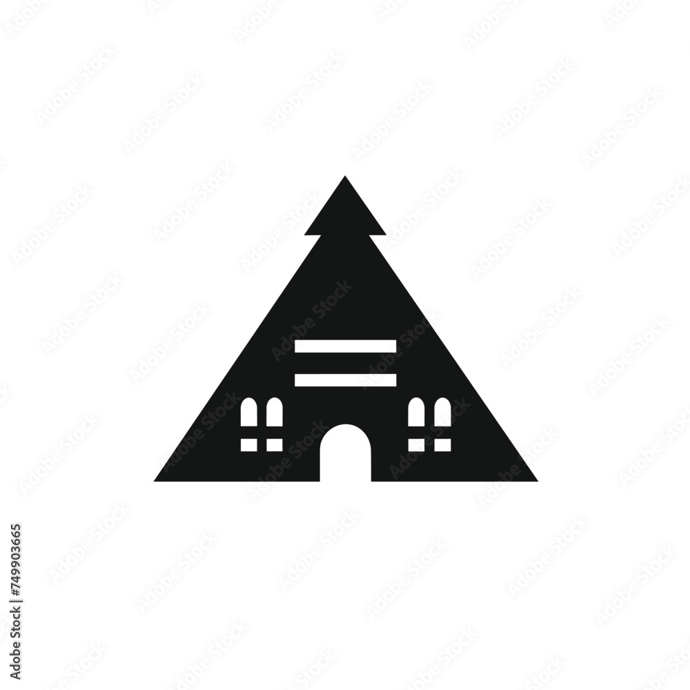 Linear style sign for mobile concept and web design. School front outline vector icon. Concept design of building icon. Isolated Cottage Icon Symbol On Clean Background. Linear style sign for mobile concept and web design. School front outline vector icon. Concept design of building icon. Isolated Cottage Icon Symbol On Clean Background.