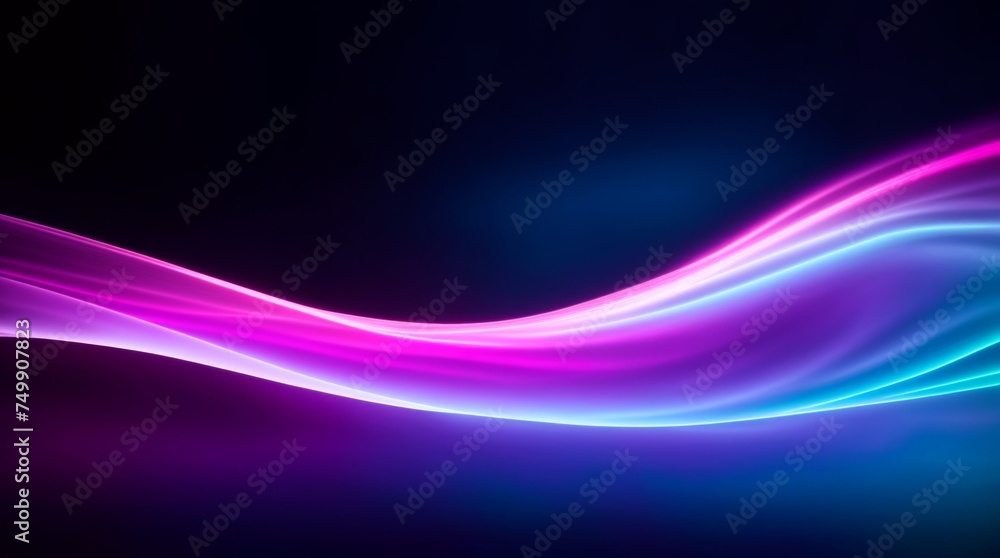 Dazzling luminous waves curve gracefully on a shadowed mystery Dazzling luminous waves curve gracefully on a shadowed mystery