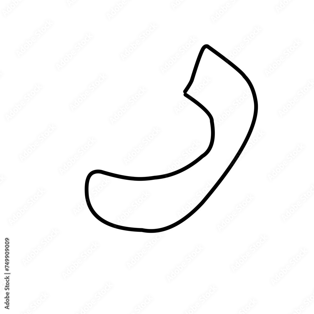 Hand drawn doodle Arabic letters Hand drawn doodle Arabic letters