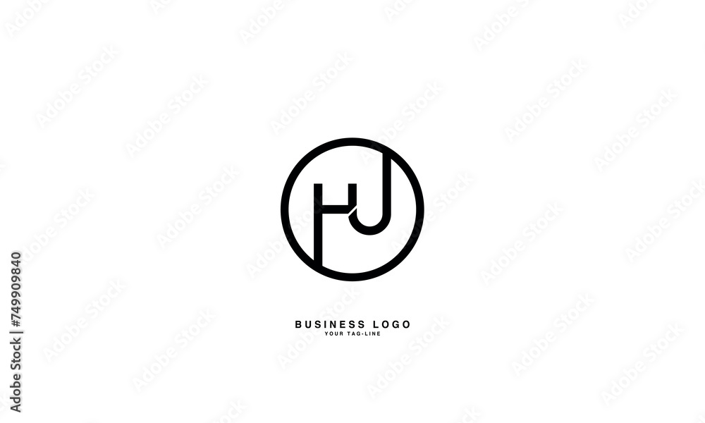 HU, UH, H, U, Abstract Letters Logo Monogram HU, UH, H, U, Abstract Letters Logo Monogram