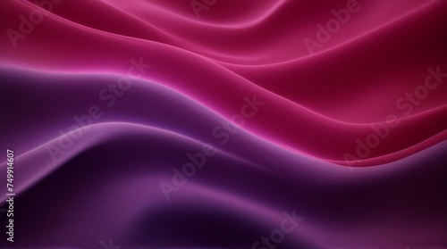Wallpaper Mural Flowing fabric waves in purple and pink form abstract serene landscape  Torontodigital.ca