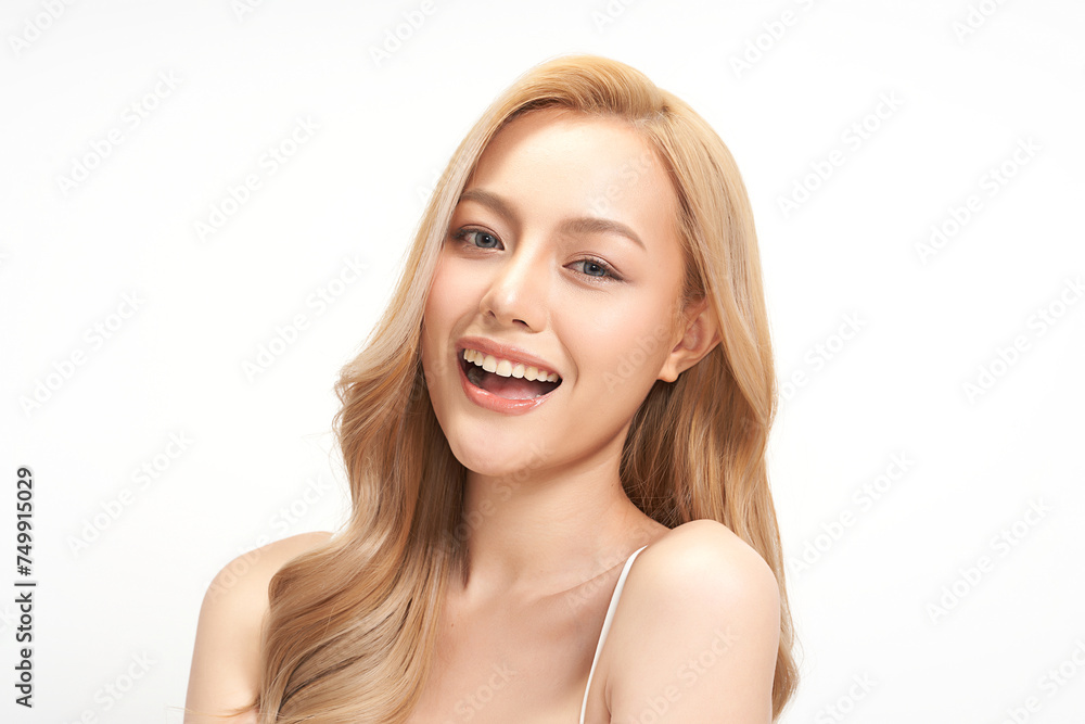 Beautiful young asian woman with clean fresh skin on white background, Face care, Facial treatment, Cosmetology, beauty and spa, Asian women portrait. Beautiful young asian woman with clean fresh skin on white background, Face care, Facial treatment, Cosmetology, beauty and spa, Asian women portrait.