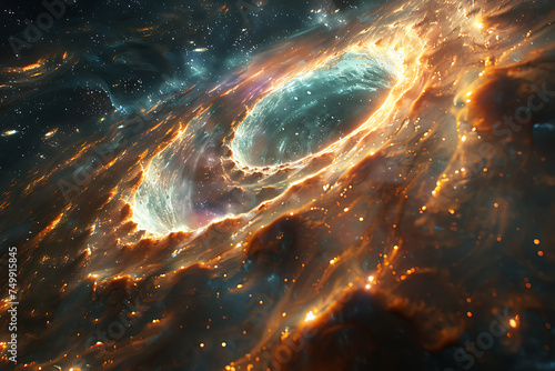 Wallpaper Mural futuristic space nebula, deep space
 Torontodigital.ca