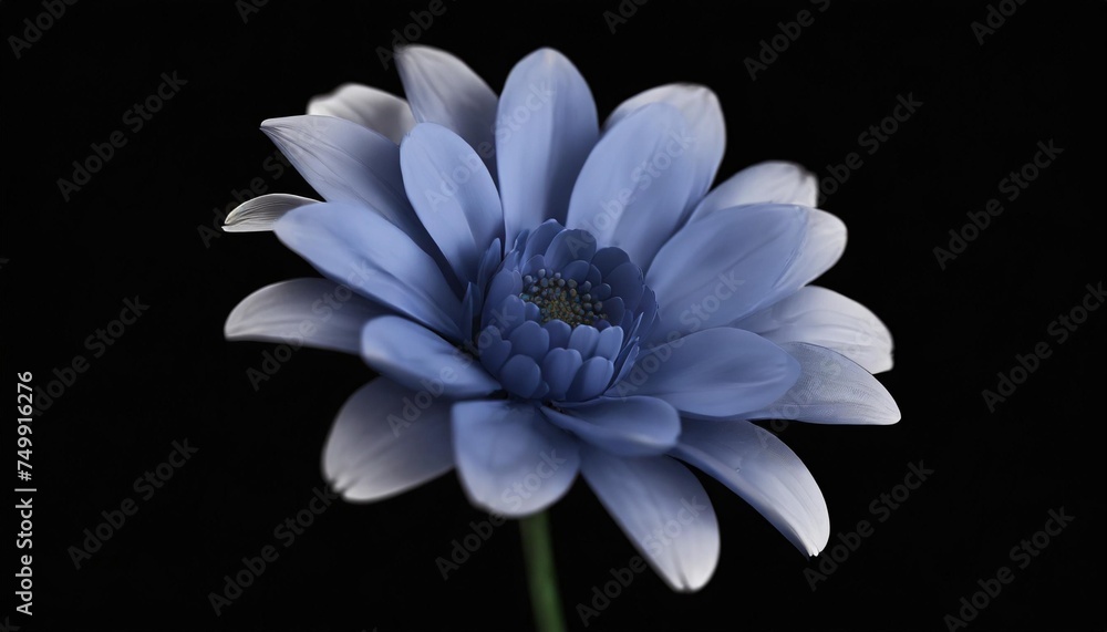 blue flower isolated on transparent background cutout