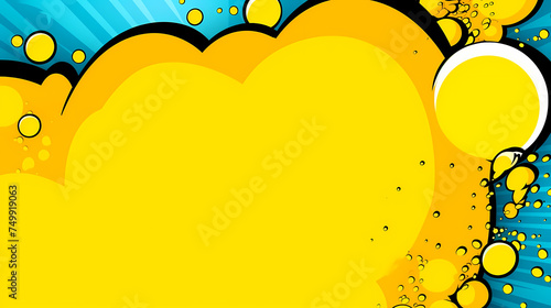 Comic polka dot speech bubbles, comic art illustration background