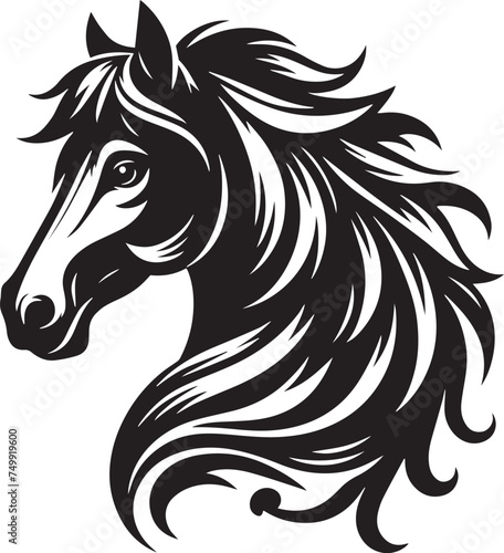 Equestrian Elegance Horse Icon Design Galloping Grace Emblematic Horse Pro Vector Illustration