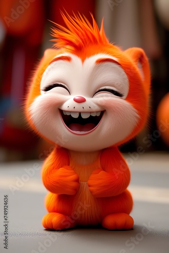 Cheerful Cartoon Fox Toy
