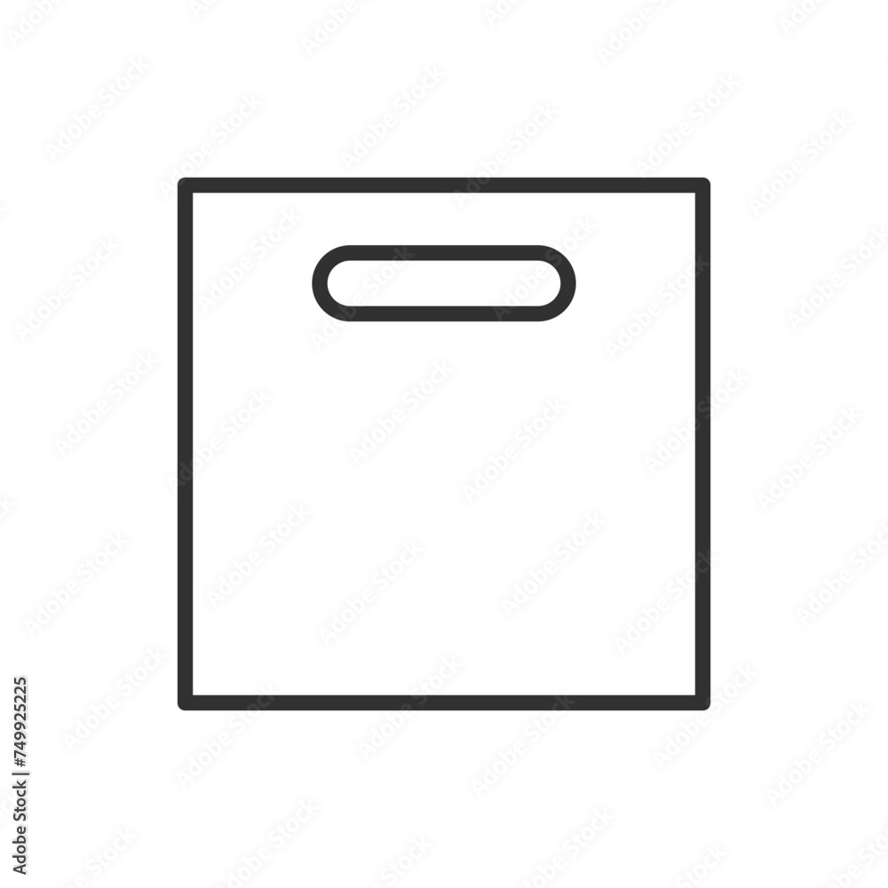 Plastic Bag, linear icon. Line with editable stroke Plastic Bag, linear icon. Line with editable stroke