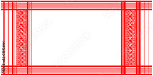 gamosa or gamusa from assam.gamosa textile pattern. gamosa or gamusa is an article of significance for the indigenous people of Assam, India. It is generally a white rectangular piece of cloth vector	