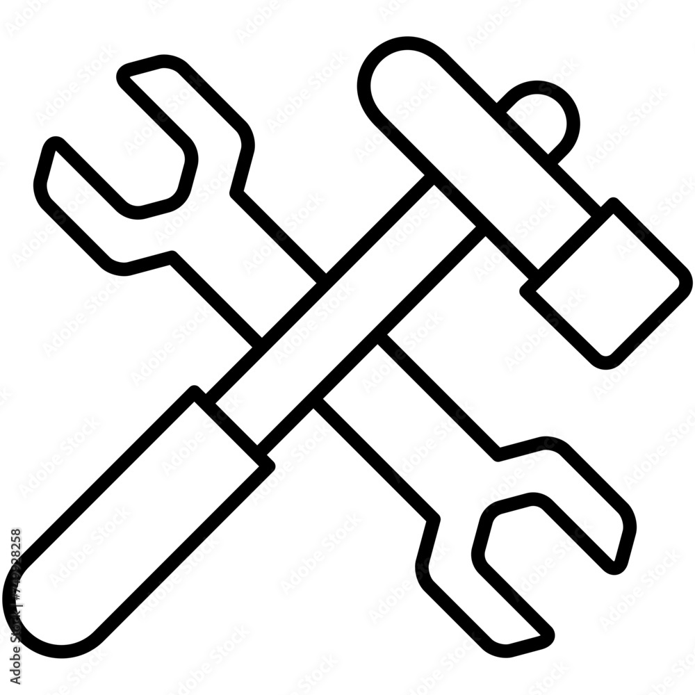 hammer black outline icon, related to industrial theme. use for modern concept, app, and web development. hammer black outline icon, related to industrial theme. use for modern concept, app, and web development.