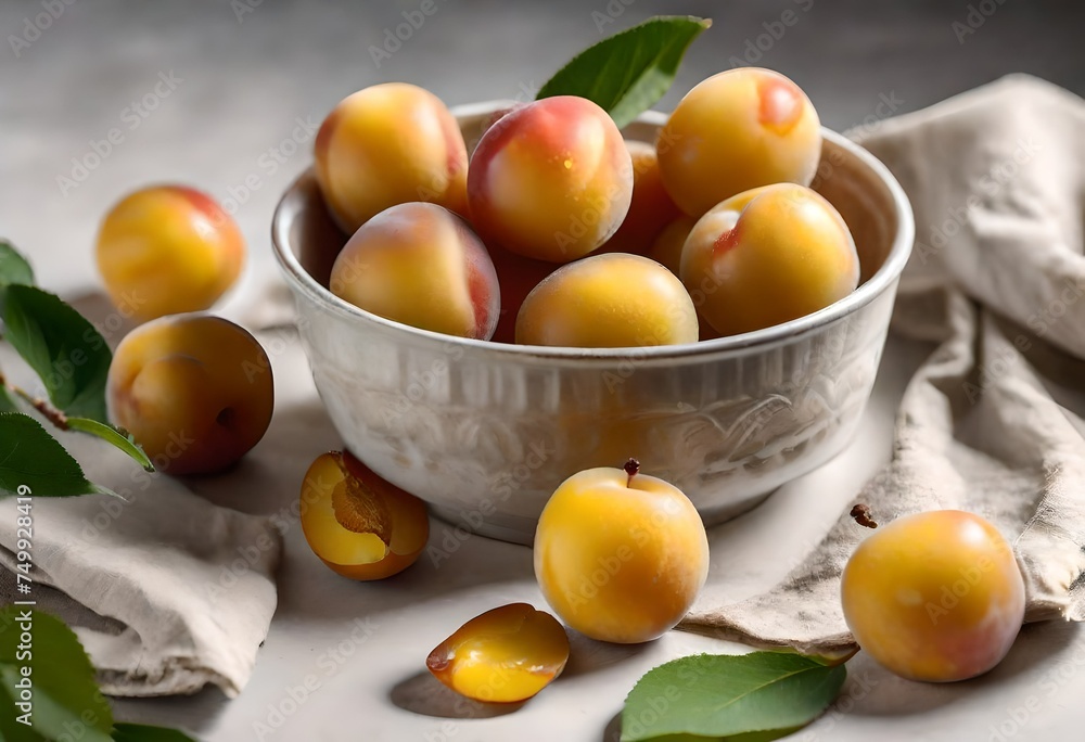 apricots in a bowl