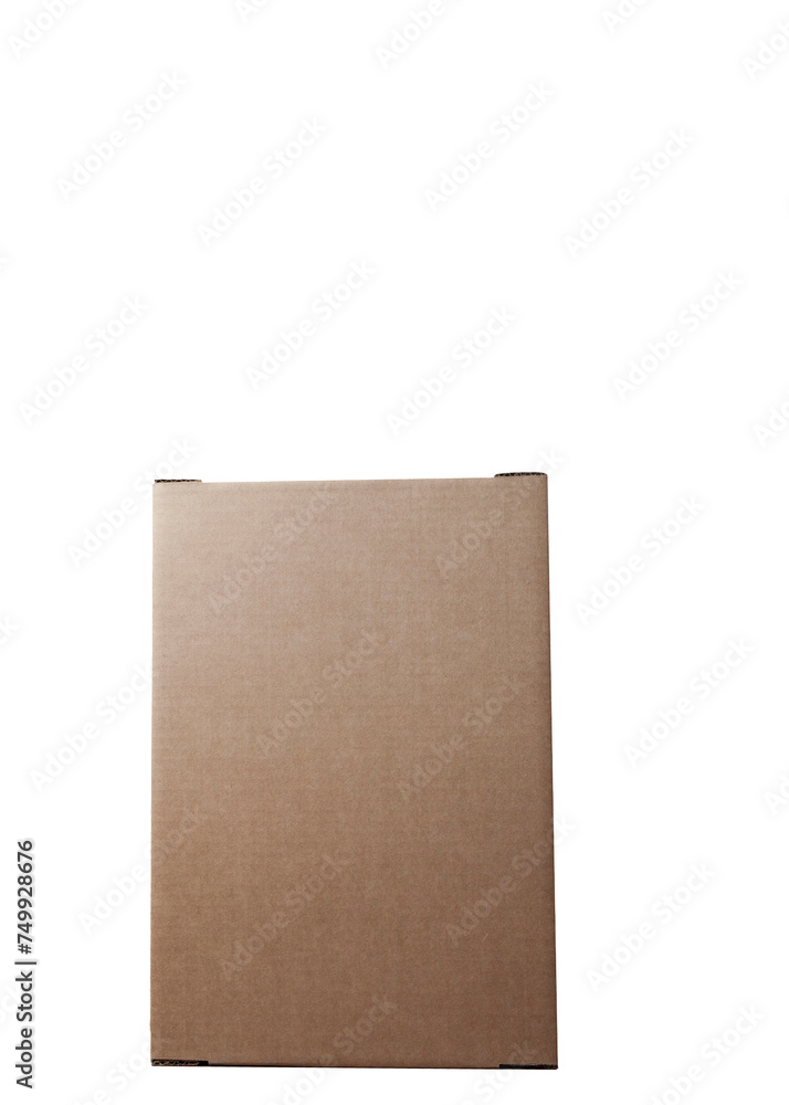 Cardboard box. Isolated object. Box in perspective. Packaging concept. Delivery concept. Cardboard box. Isolated object. Box in perspective. Packaging concept. Delivery concept.