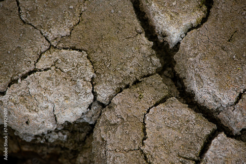 Texture of dry soil