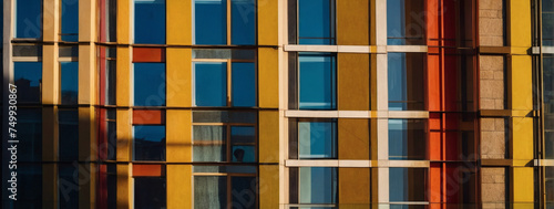 Sunny and lively realistic blurred windows  dynamic shadow play on textured walls  setting a vibrant and positive abstract mood.