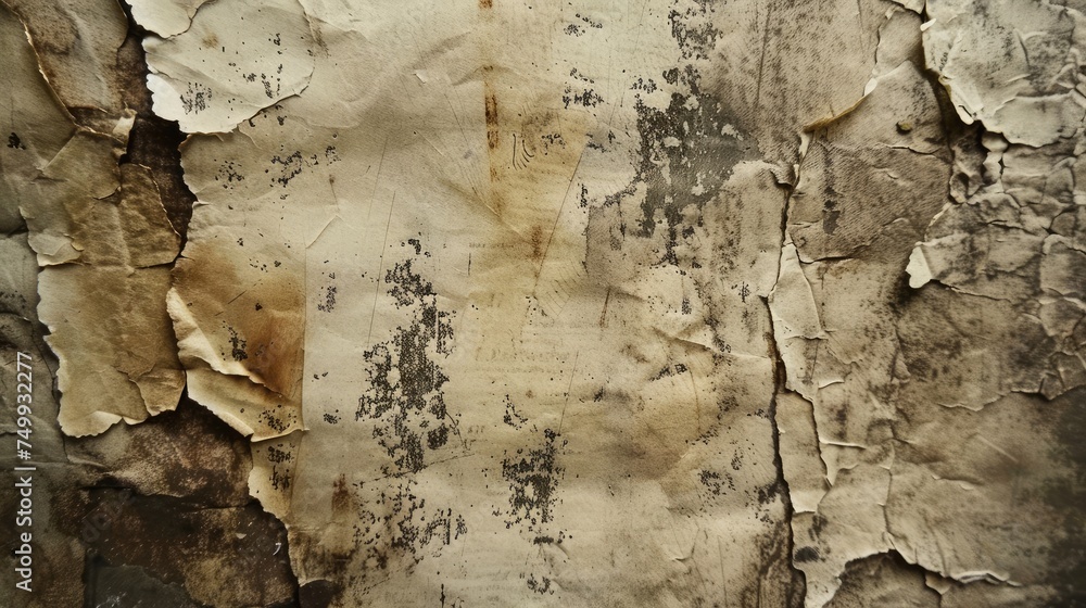 Grungy old paper. Generative AI Grungy old paper. Generative AI