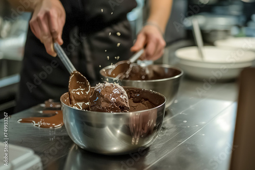 Experiment with exotic spices, infusing chocolate ice cream with hints of cardamom and chili.