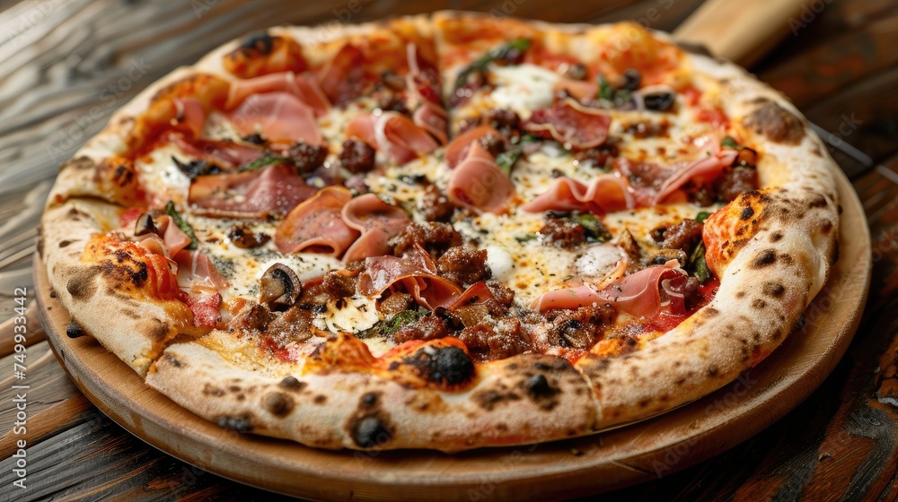 Pizza Capricciosa. Generative AI