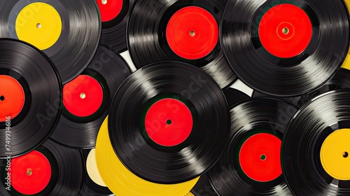 Vinyl records. Generative AI
