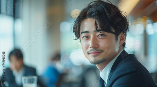 日本の働くビジネスマン photo