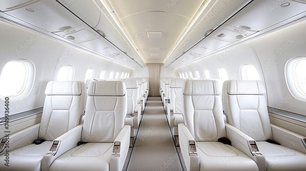 Obraz premium 飛行機の機内05