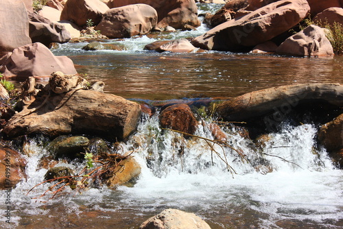 ouad zat river in the mountains tighdouine photo