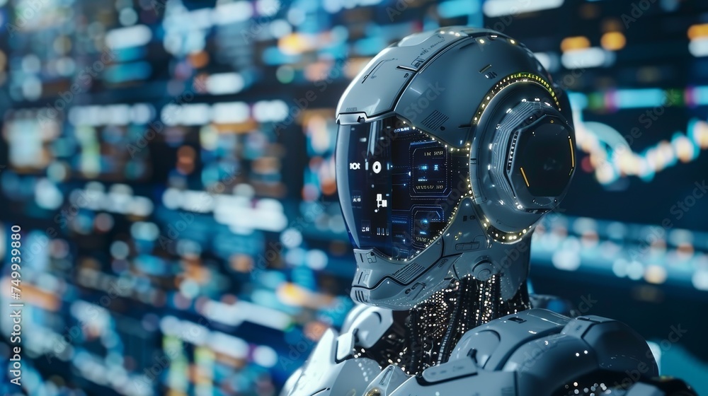 Showcase the integration of artificial intelligence in financial services, revolutionizing data analysis and decision making Showcase the integration of artificial intelligence in financial services, revolutionizing data analysis and decision making