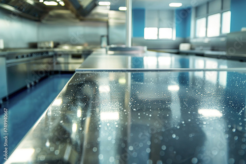 Self-cleaning surfaces coated with nanostructures repel dirt and bacteria, ensuring hygienic environments in hospitals, kitchens, and public spaces. photo