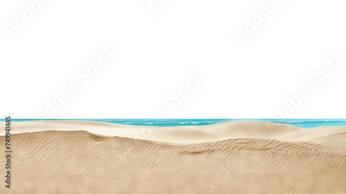 Seaside beach sand cut out