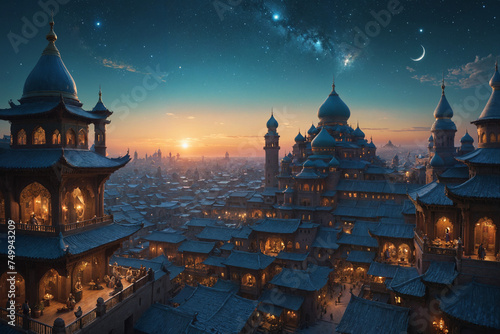 An ancient fictional Arab city photo